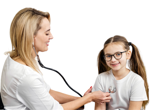 provider with stethoscope